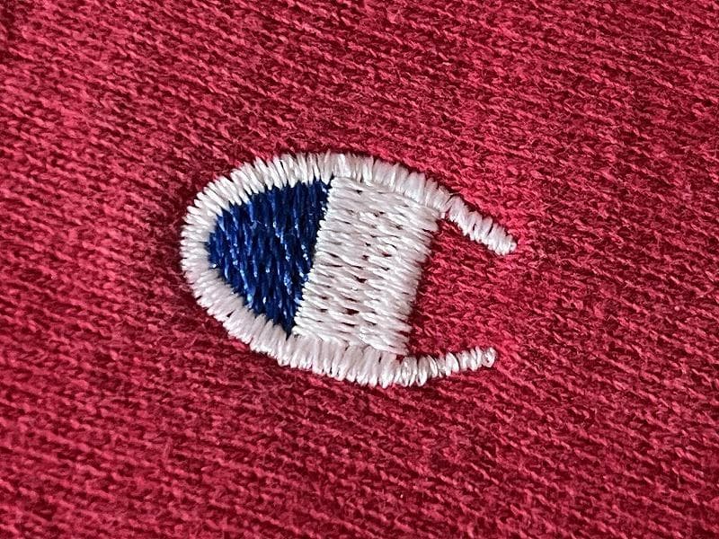 USA製 90s チャンピオン 目有 無地 リバースウィーブ スウェット 赤 L