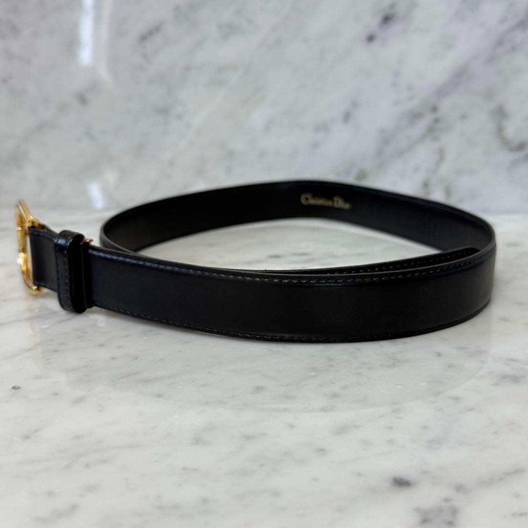 美品 Christian Dior クリスチャンディオール ベルト 本革 CD