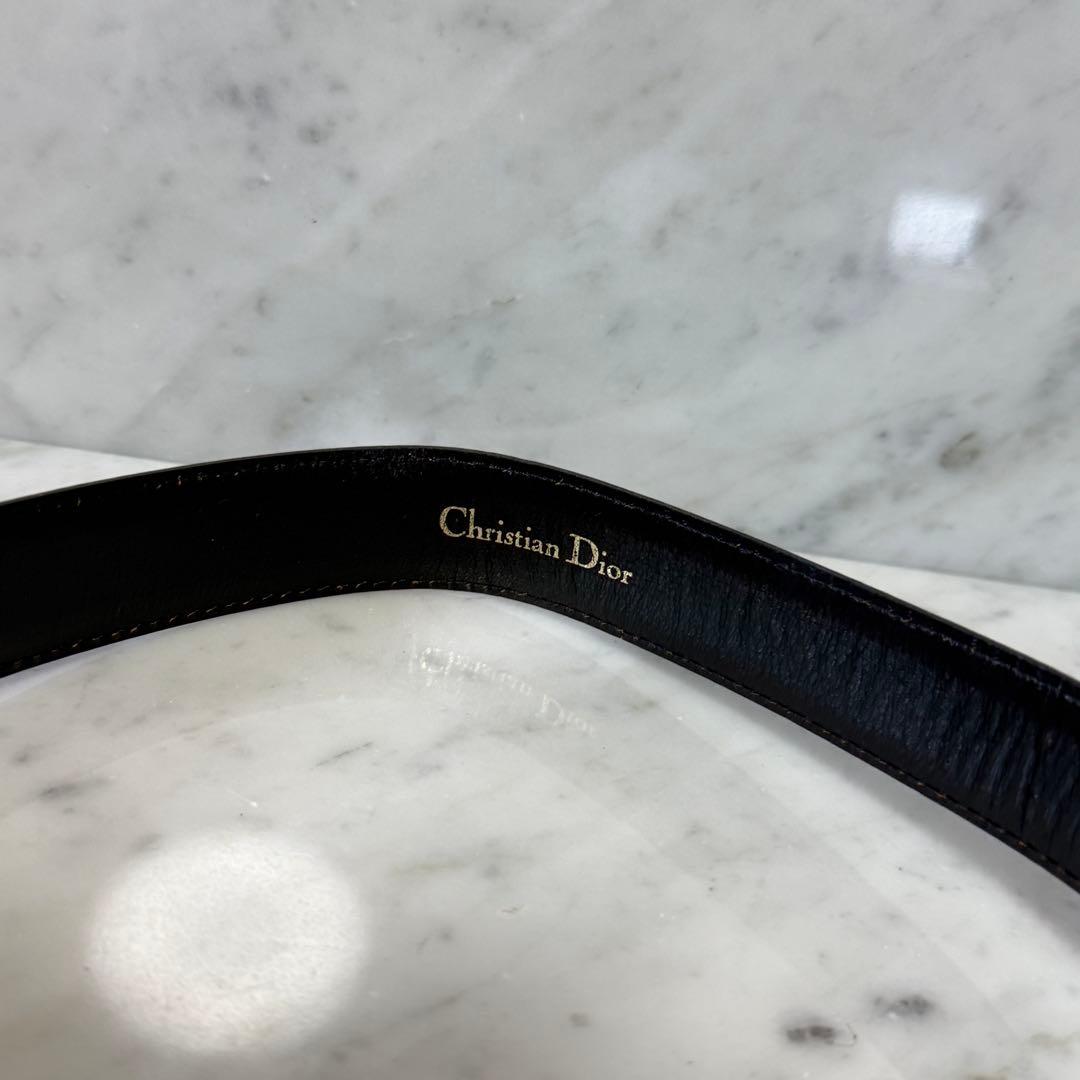 美品 Christian Dior クリスチャンディオール ベルト 本革 CD