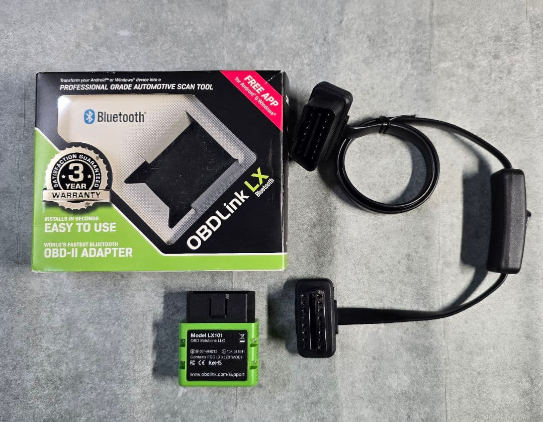 OBDLink LX・LX101 OBD-IIとスイッチ付き延長コードのセット