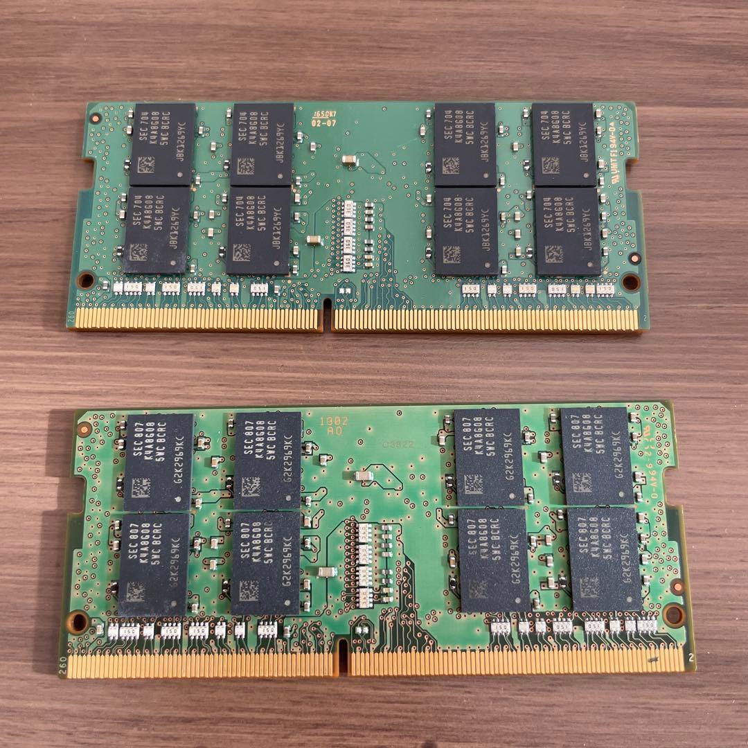 Samsung PC4-2400T 16GB×2=32GB