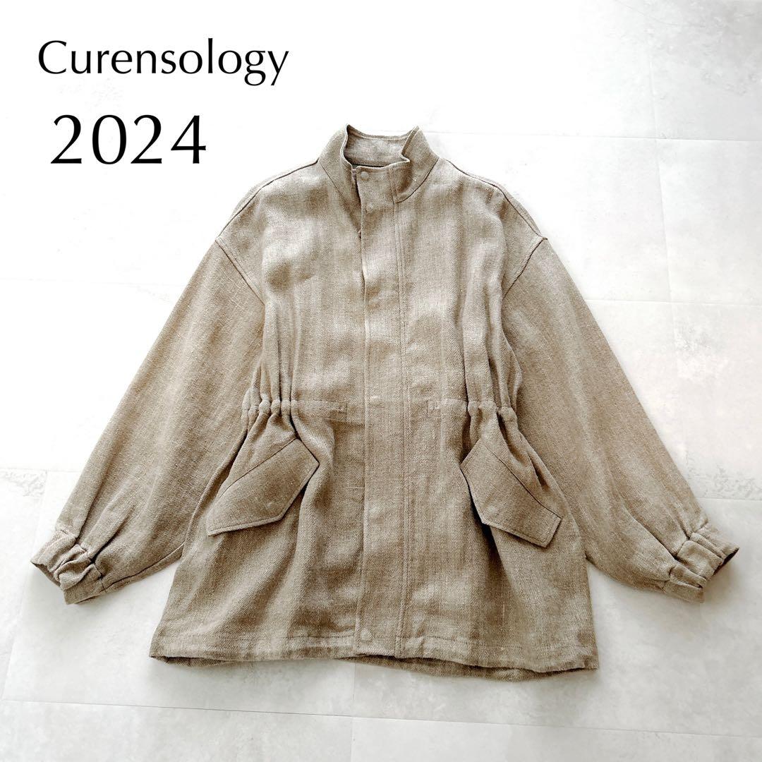 24年モデル✨カレンソロジー　セミウェットリネンツイルブルゾン 定価6.5万円