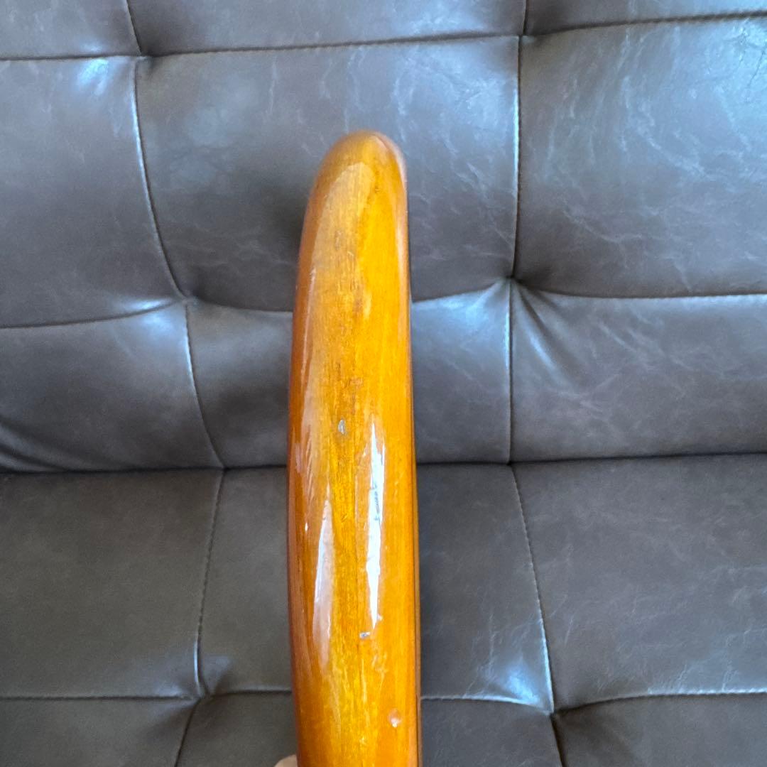 ウッド製3スポークステアリング