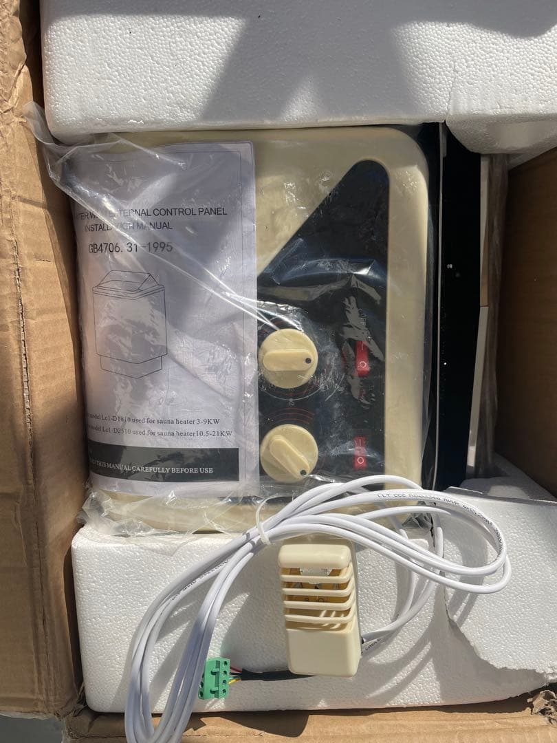 HUAXI サウナヒーター 外部コントロールパネル付き　分電盤工事必要品