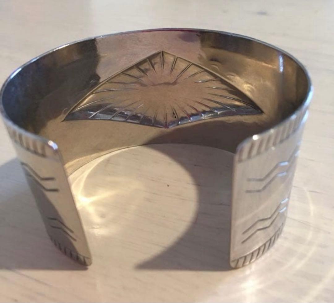 ★ベル社製 インディアンジュエリー バングル ニッケルシルバー★