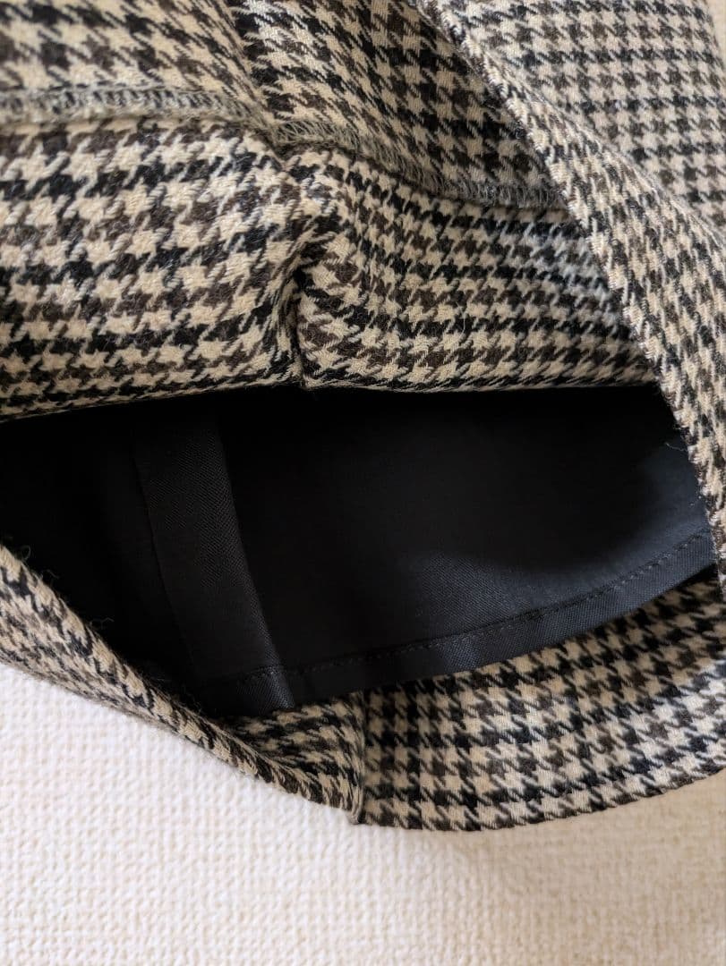 美品　ebure❋エブールチェックワイドタックパンツ❋ロンハーマン