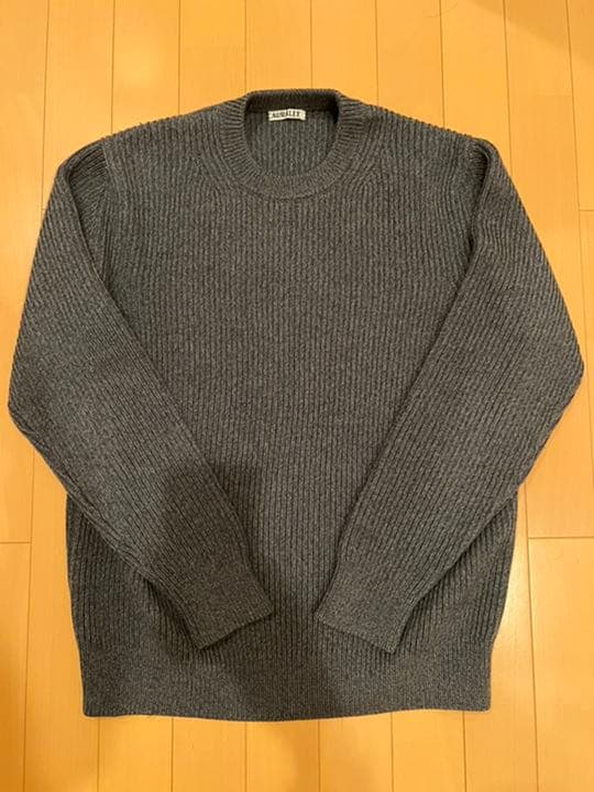 トップス AURALEE SUPER FINE WOOL RIB KNIT