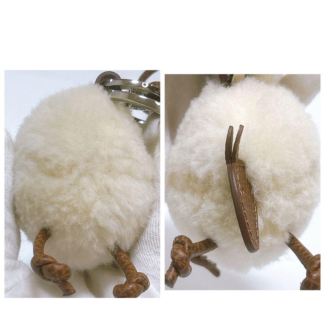 現行✨新品同様✨ロンシャン キーリング チャーム ひつじ Longchamp