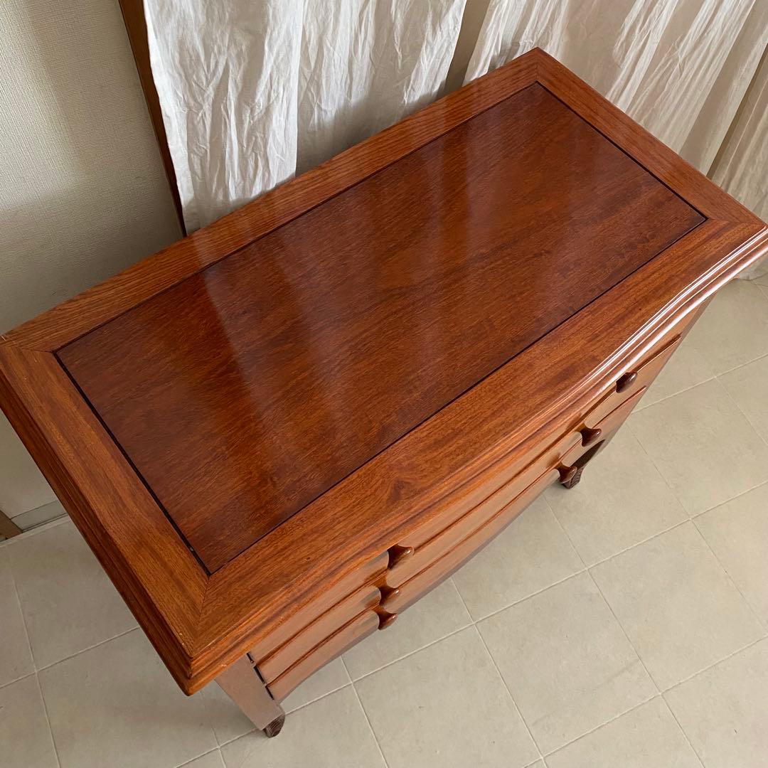 唐木家具　アンティーク　チェスト　無垢材　中国　花梨　伝統　北欧　棚　コンソール