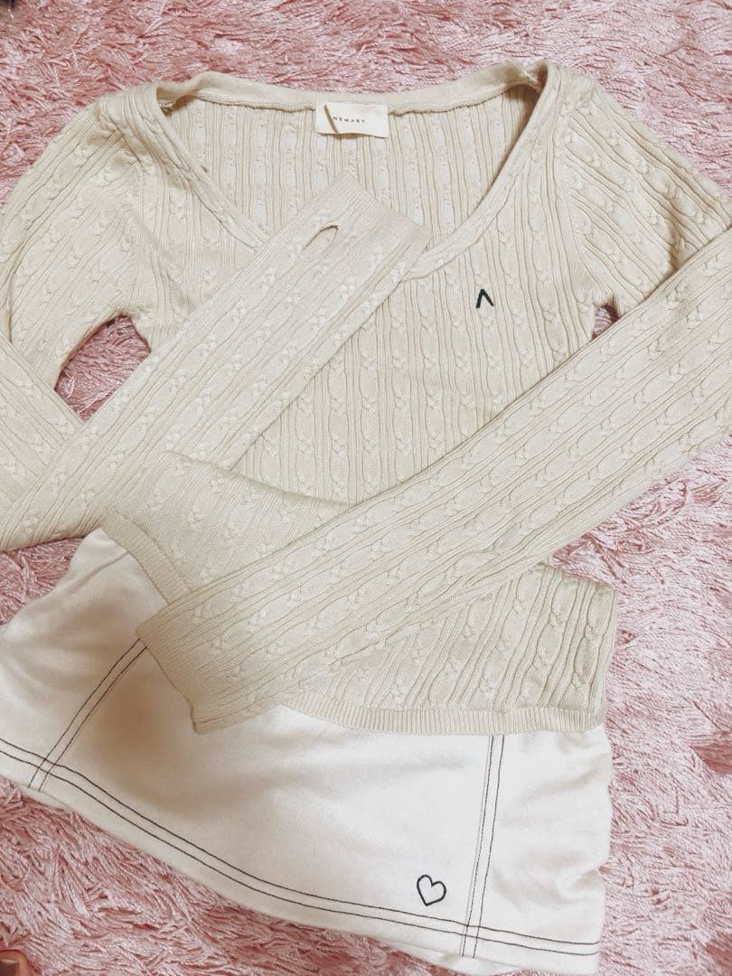 ANDMARY Regina cable mini dress アンドマリー