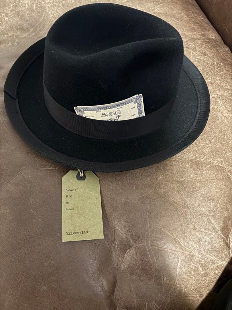 THE H.W. DOG & CO. ハット サイズ38 黒