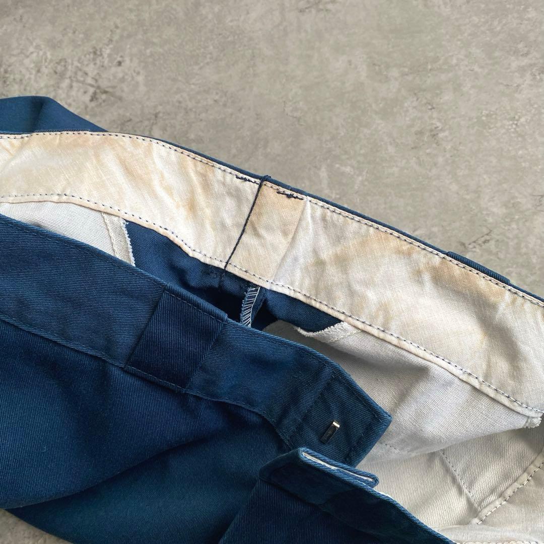 80sチビタグDickies874ワークパンツUSA製W32 L30ネイビー