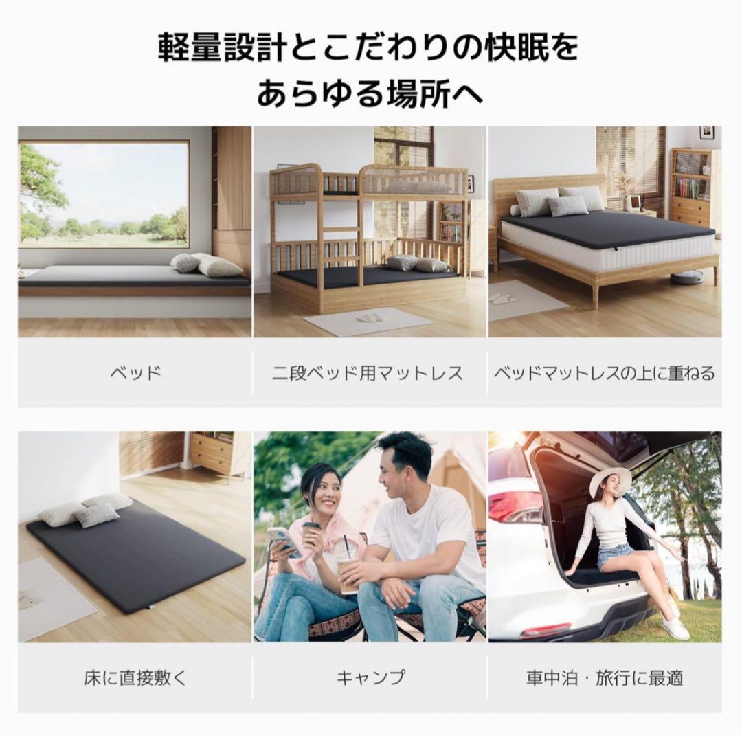 マットレス セミダブル 高反発マットレス 厚さ5cm 硬め200N