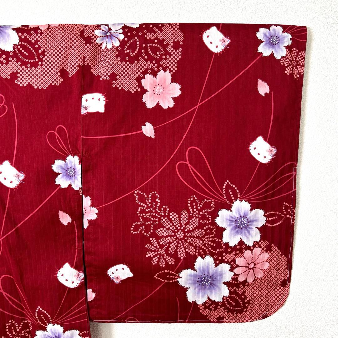 サンリオSanrio ハローキティ2005年製大人　浴衣　未使用品　花柄　レア