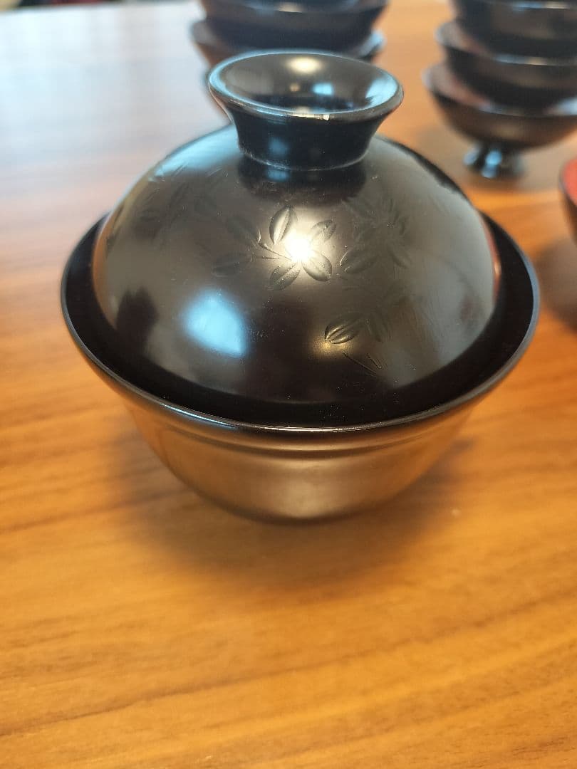 骨董・美品　アンティーク　京都蒔絵師　長野横笛　小吸物椀