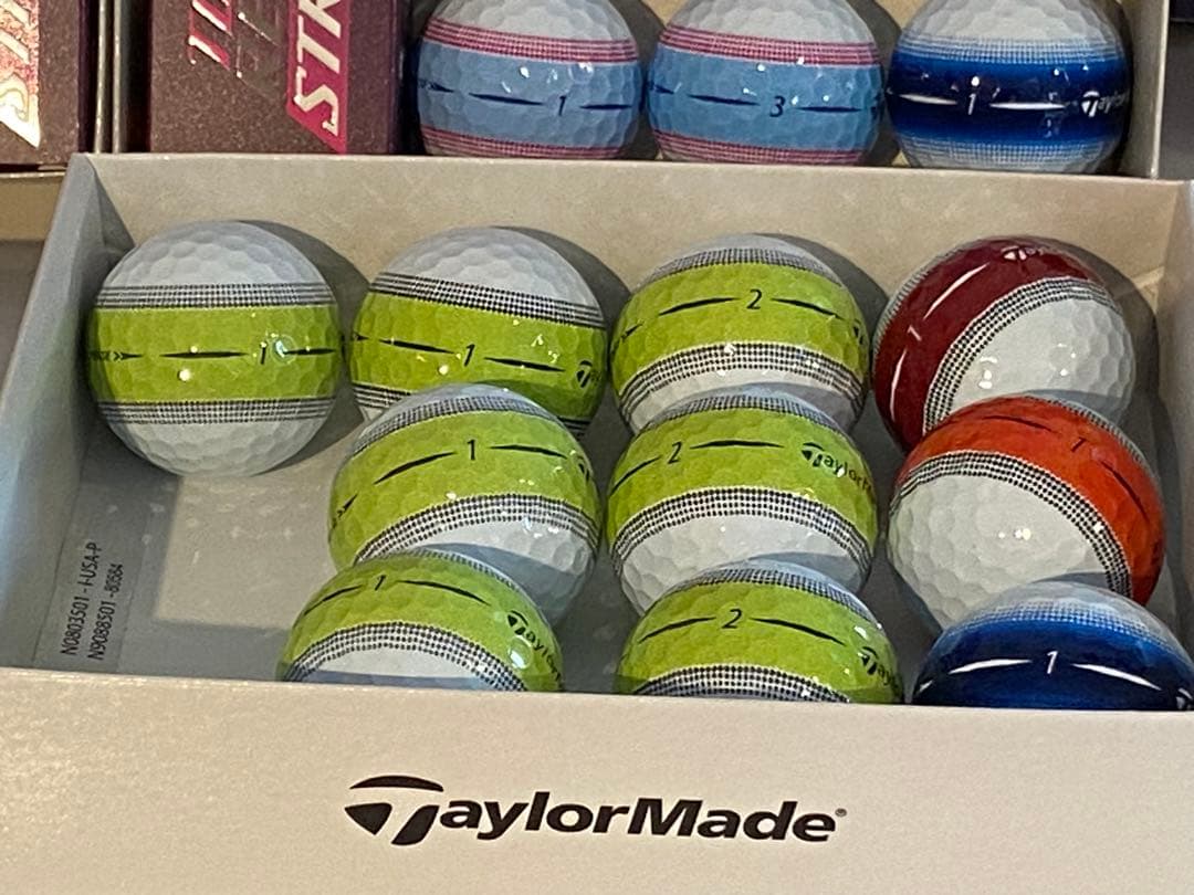 新品 テーラーメイド ツアーレスポンス ストライプ ゴルフボール 34個