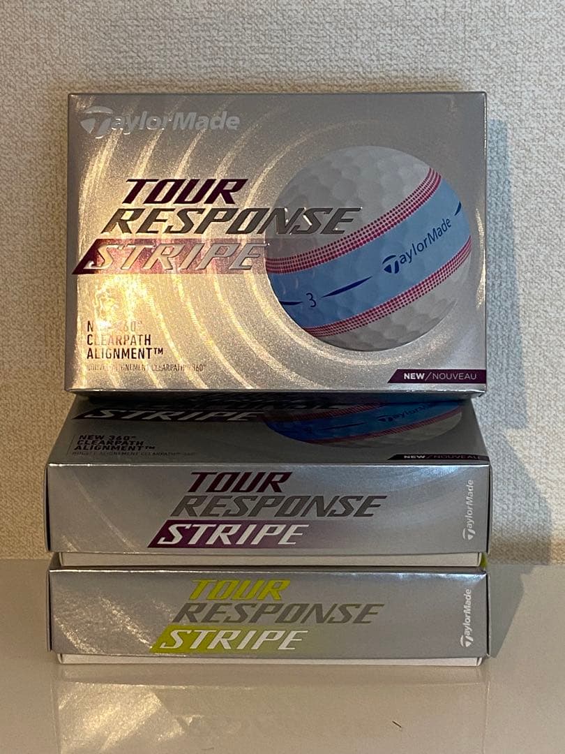 新品 テーラーメイド ツアーレスポンス ストライプ ゴルフボール 34個
