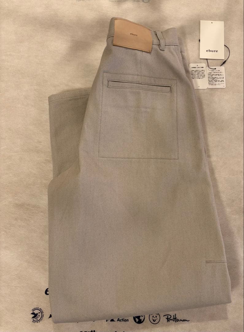 ebure エブール　グレー　デニムパンツ　38
