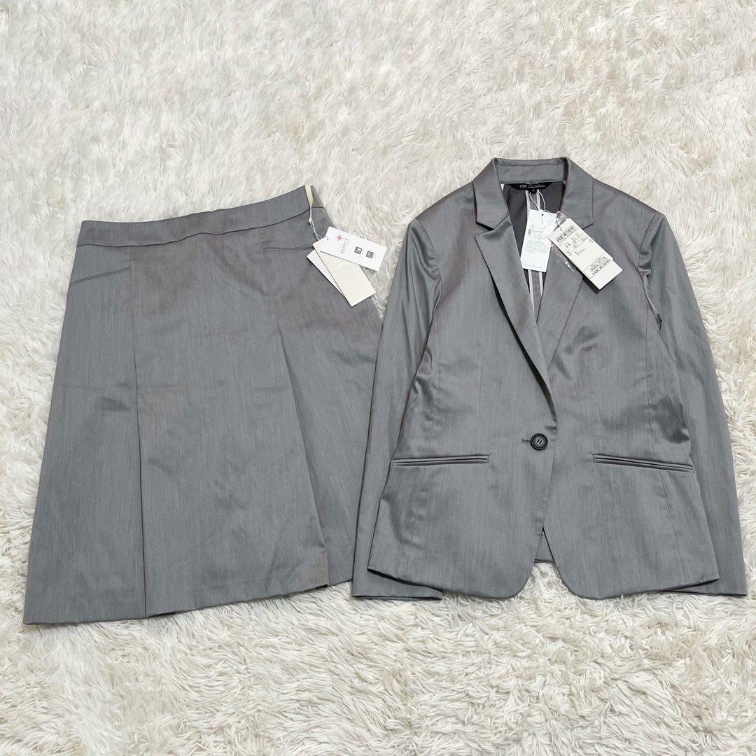 新品✨️ 23区 セットアップ スカートスーツ グレー タック フレア M