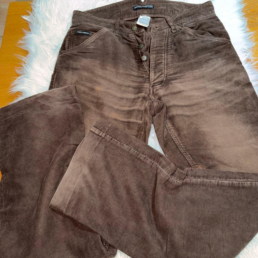 DOLCE & GABBANA ブラウンデニムパンツ 44