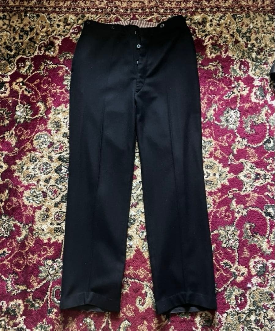 【ヴィンテージ】 ユーロ メルトンウールドレススラックス