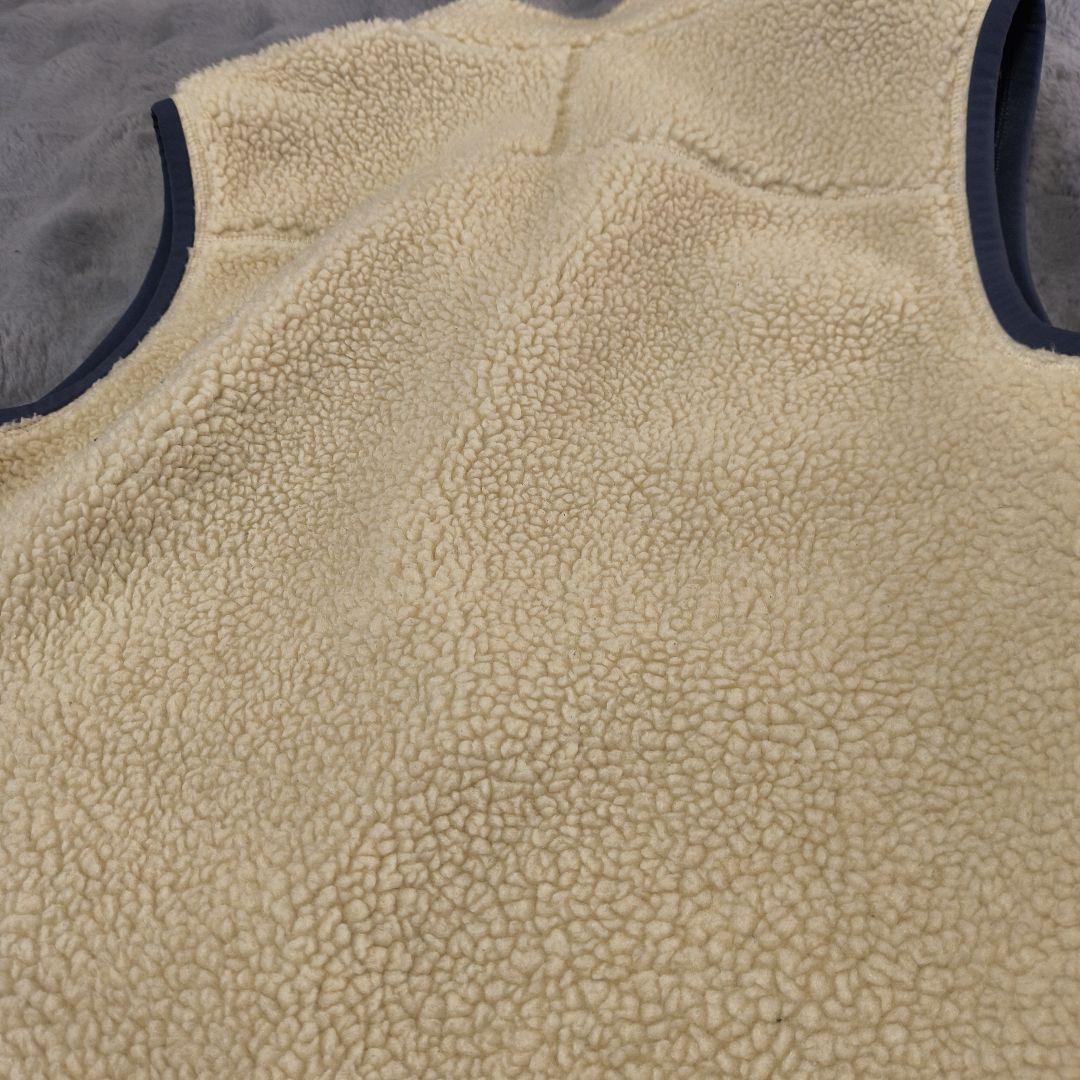 LL.Bean ジップアップベスト M ボア フリース クリーム色