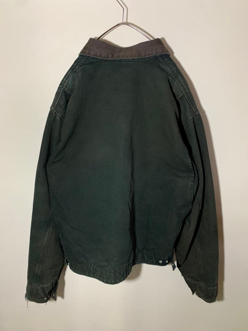 carhartt カーハート デトロイトジャケット 企業ロゴ フェード 黒