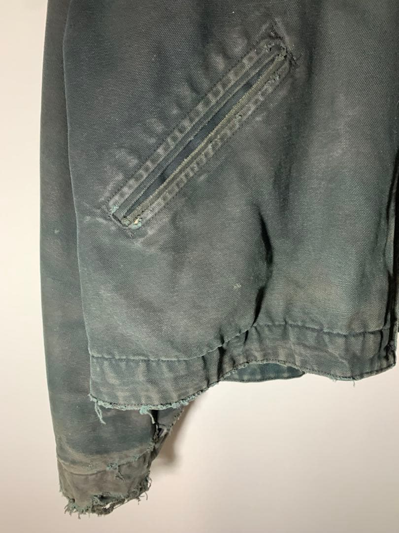 carhartt カーハート デトロイトジャケット 企業ロゴ フェード 黒