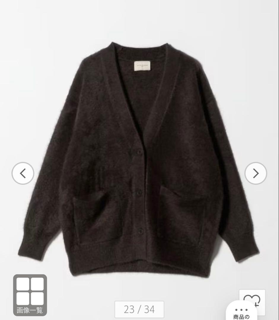 フォックスカシミヤ ミドル カーディガン