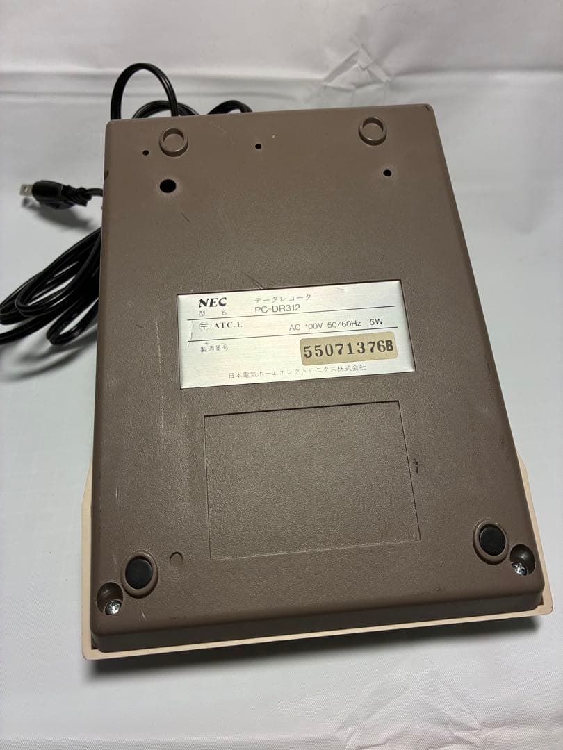 動作品　NEC PC-DR213 データレコーダー　カセットプレーヤー