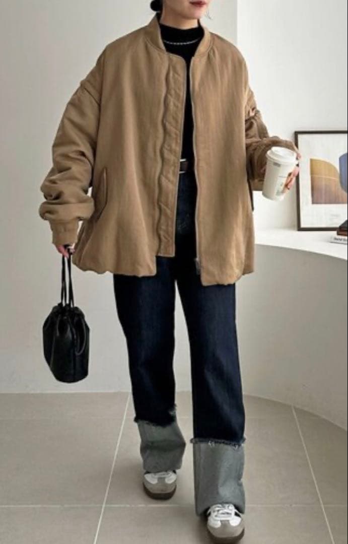 新品！　ディスコート　デタッチャブル2WAYメモリーボンバージャケット　ベージュ