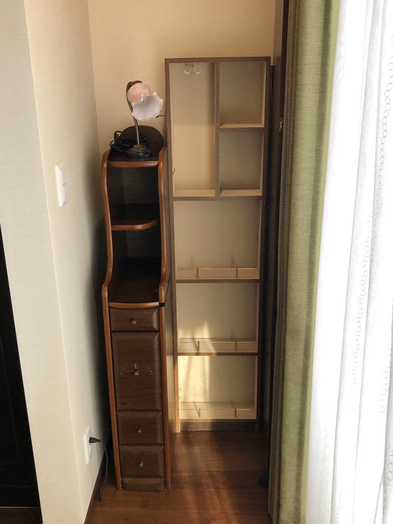 木製ドレッサー・鏡台 引き出し付き　椅子とセット販売