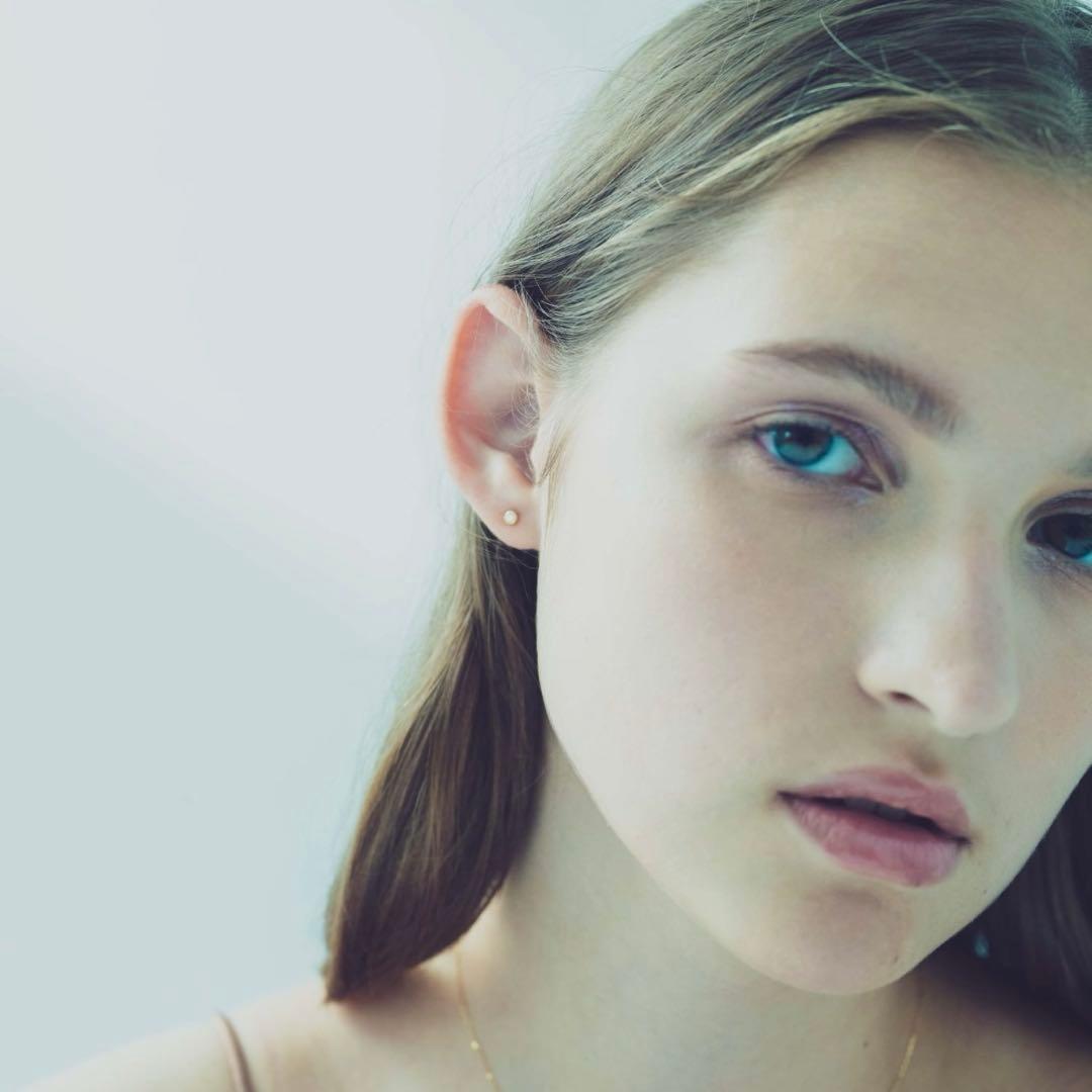 K18 ダイヤモンド 0.1ct ピアス「ブライト」　※片方