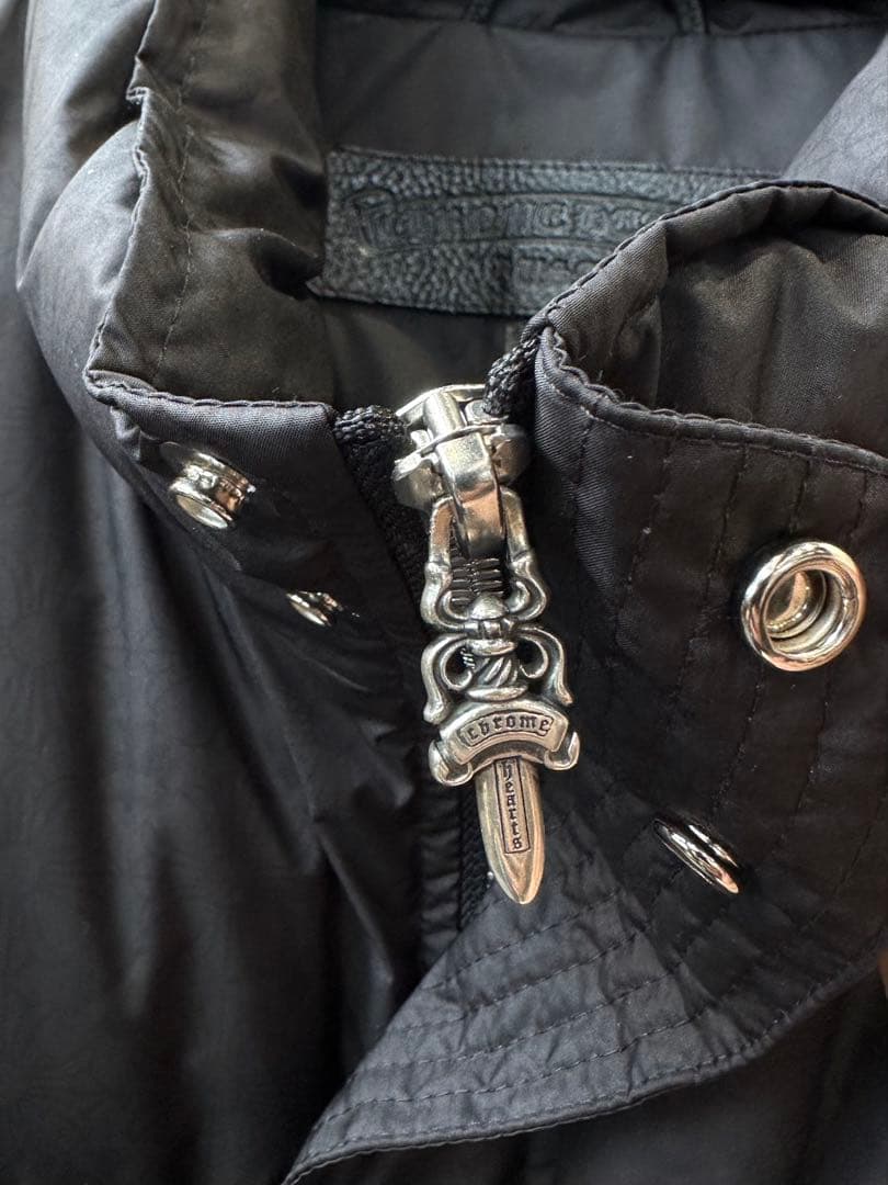 Hal847 極美品 クロムハーツ ブラック キルティングダウンベスト