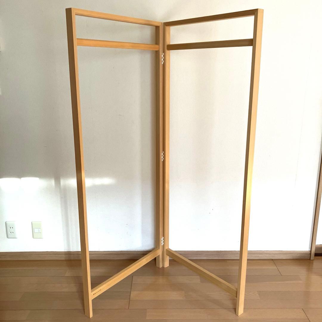 東屋　衣桁　檜　中丈/広幅　ハンガーラック