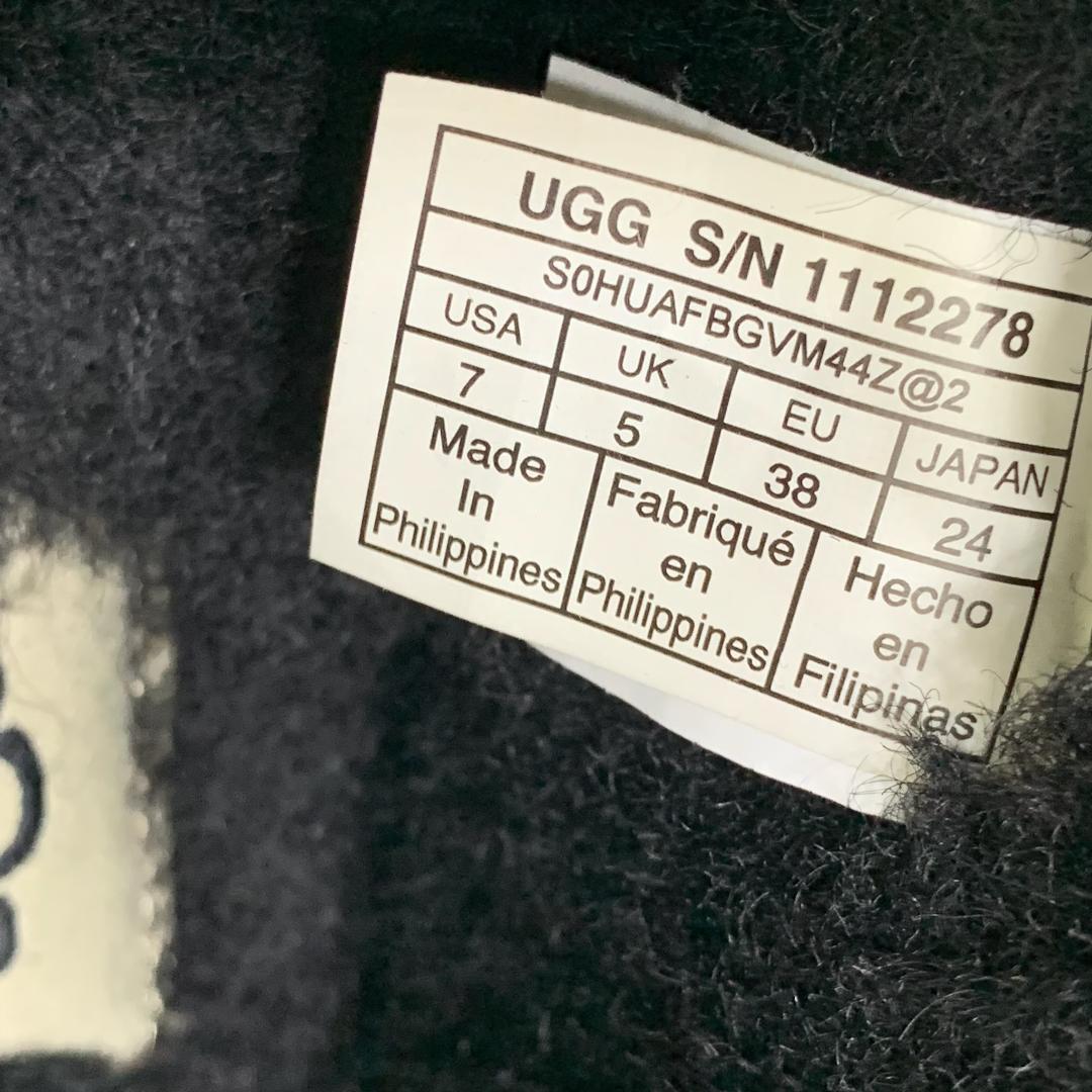 極美品 UGG アグ (24) モカシン ブーツ ボア ムートン アレーナ 本革