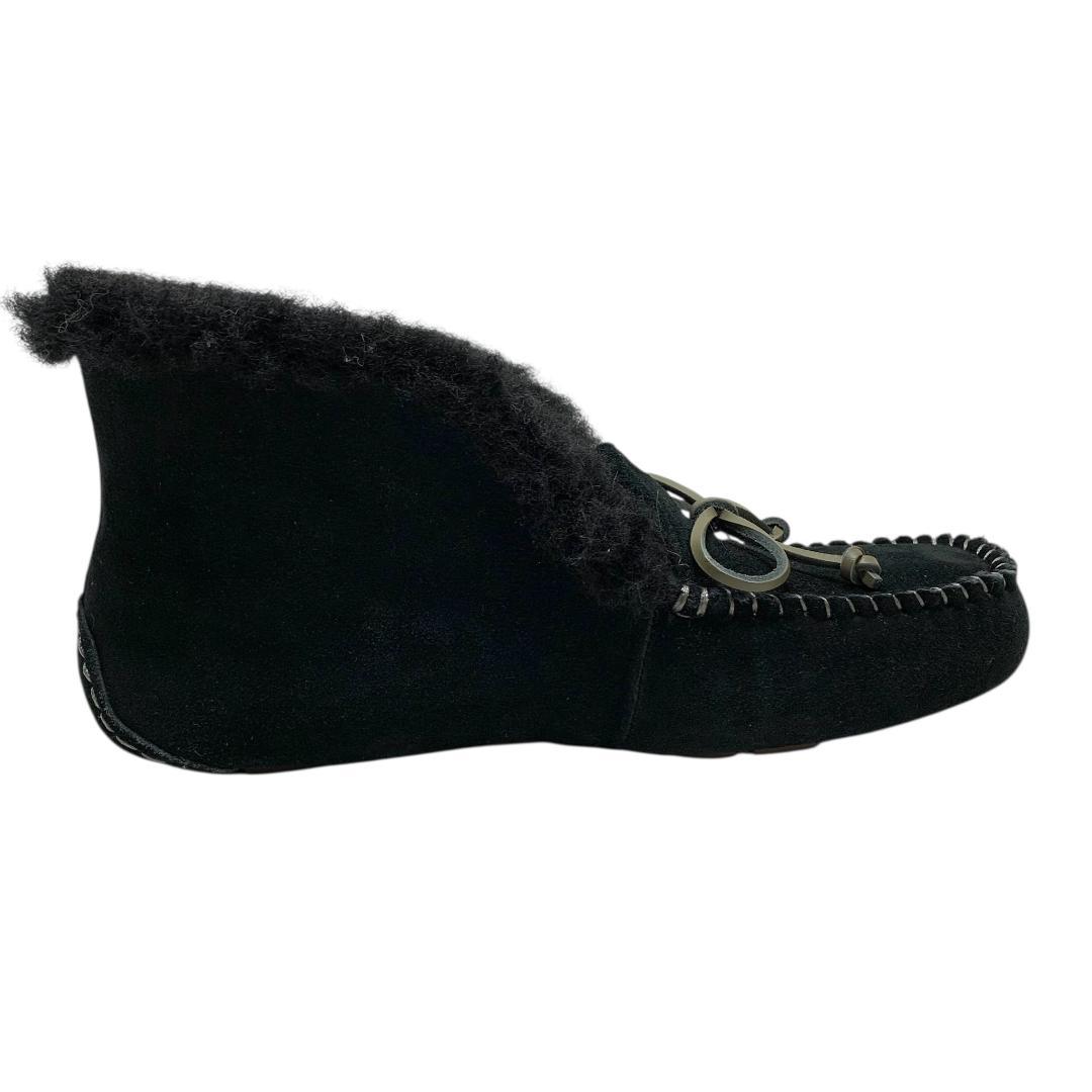 極美品 UGG アグ (24) モカシン ブーツ ボア ムートン アレーナ 本革