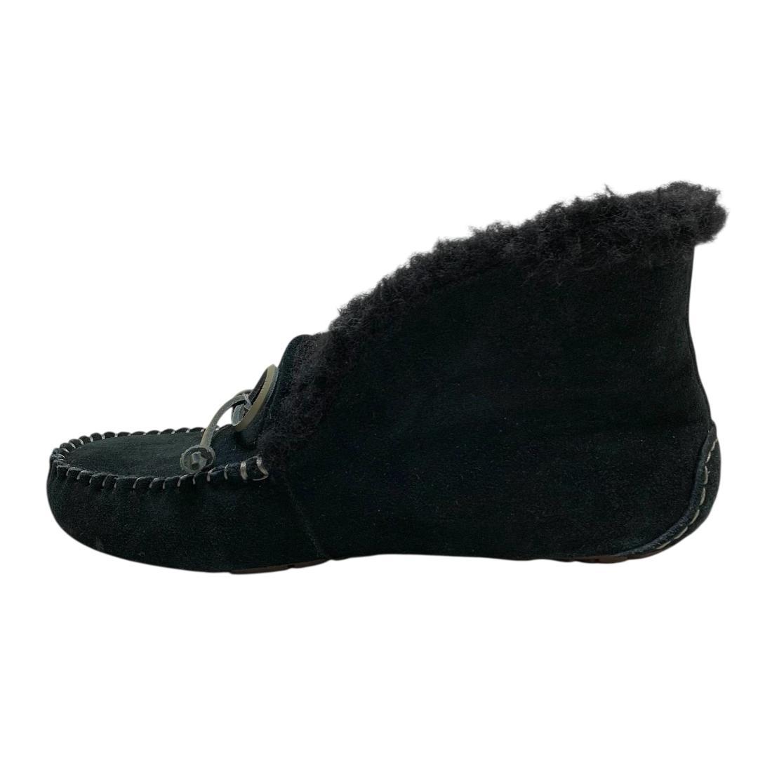 極美品 UGG アグ (24) モカシン ブーツ ボア ムートン アレーナ 本革