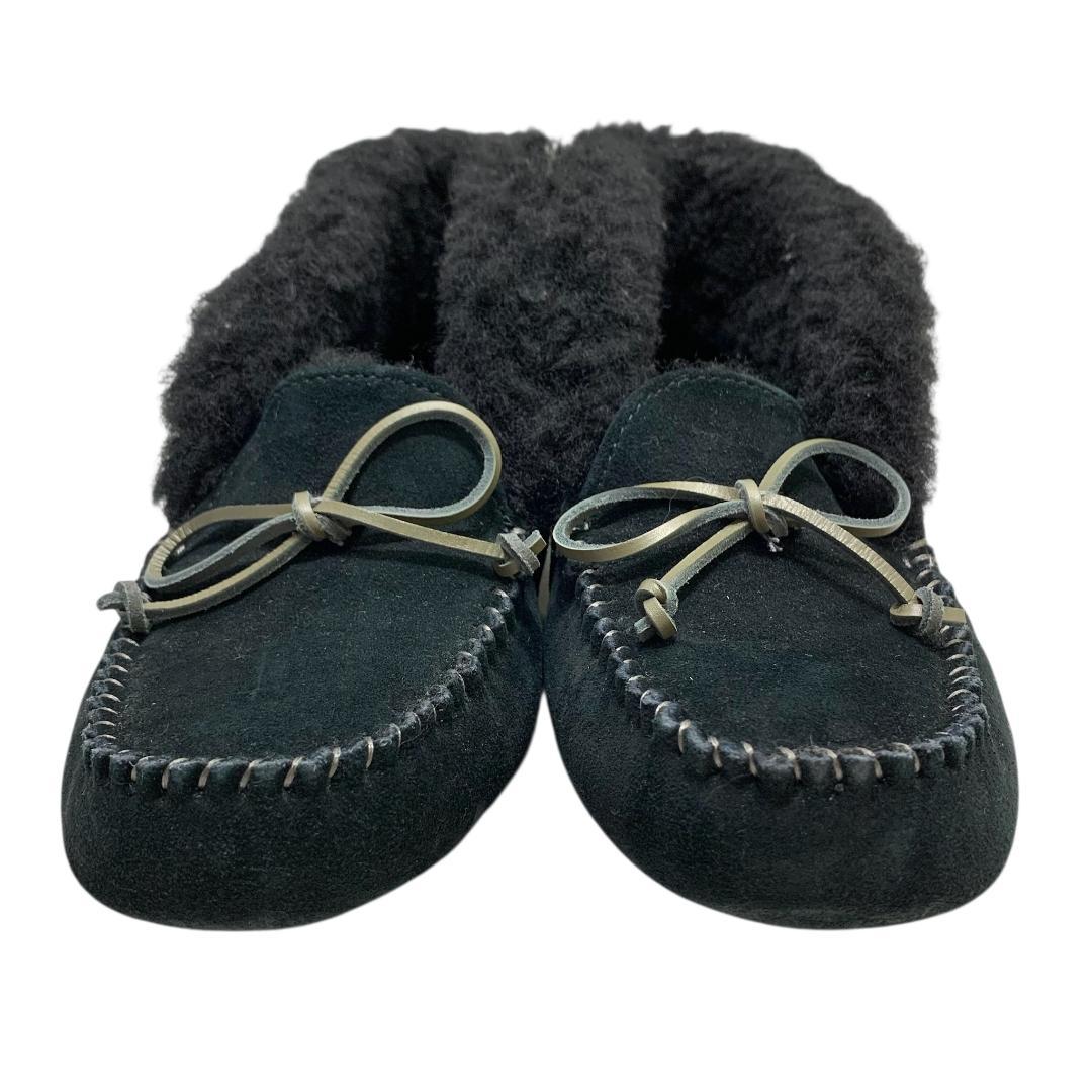 極美品 UGG アグ (24) モカシン ブーツ ボア ムートン アレーナ 本革