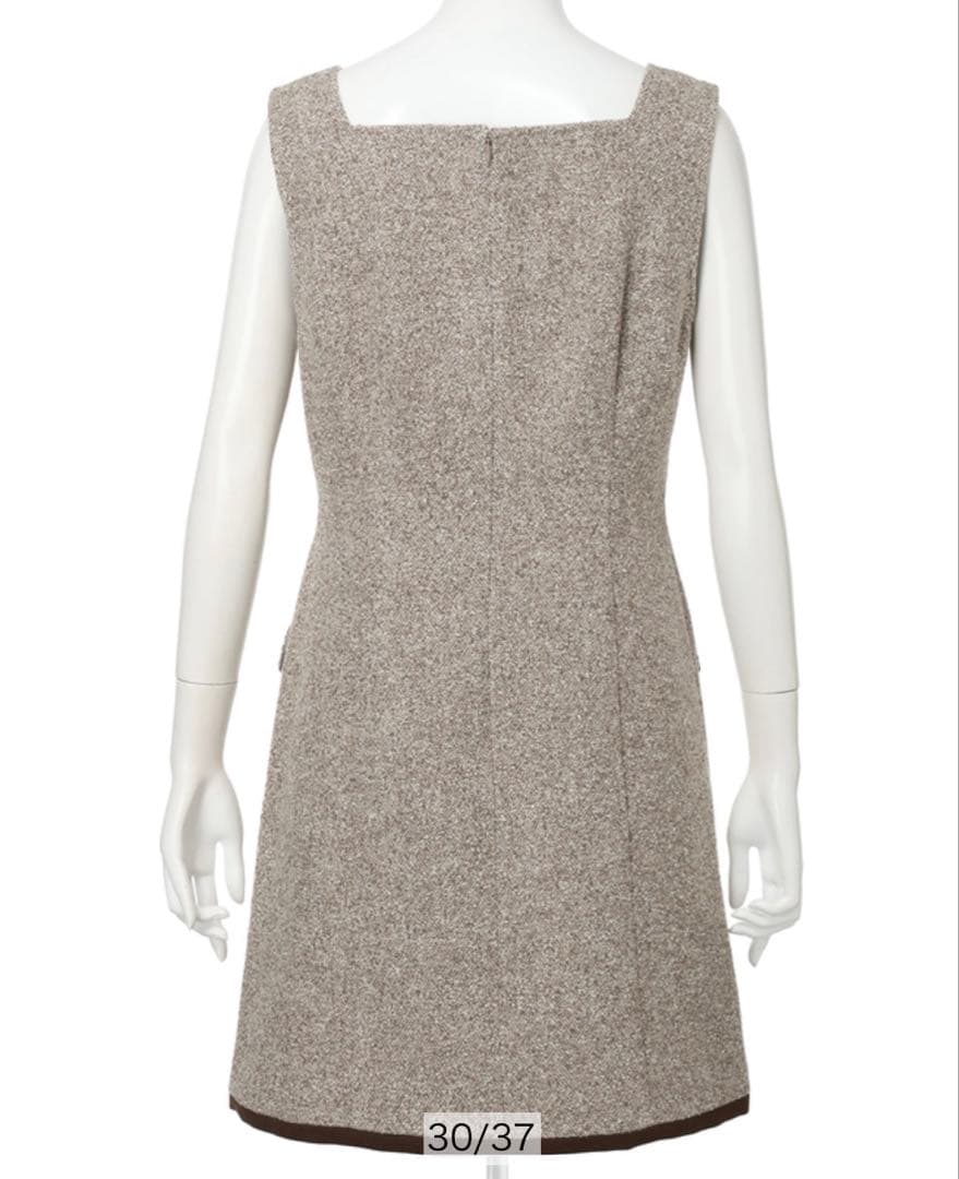 Apuweiser-riche スクエアネックミニジャンスカ　【モカ/M】