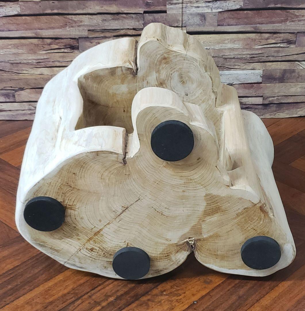 貝塚息吹丸太サイドテーブル 丸太椅子