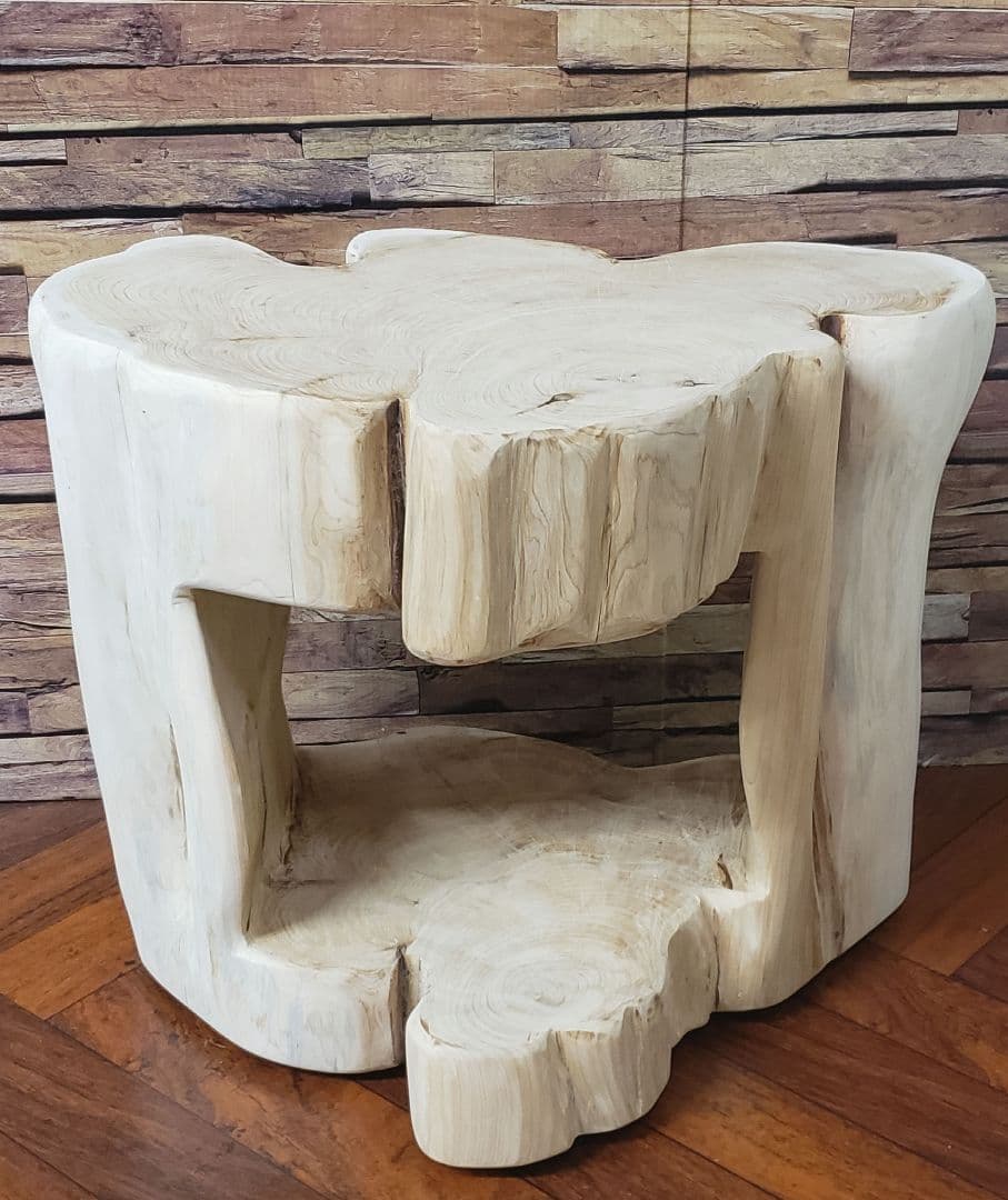 貝塚息吹丸太サイドテーブル 丸太椅子