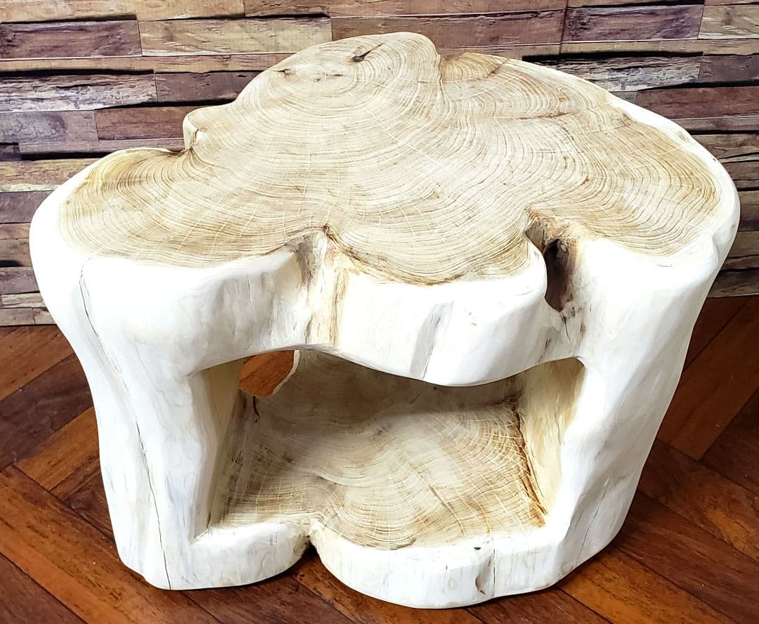 貝塚息吹丸太サイドテーブル 丸太椅子