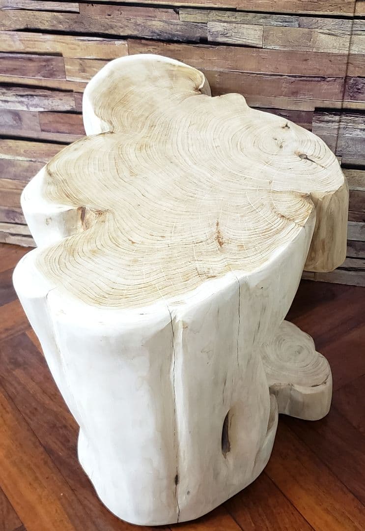 貝塚息吹丸太サイドテーブル 丸太椅子