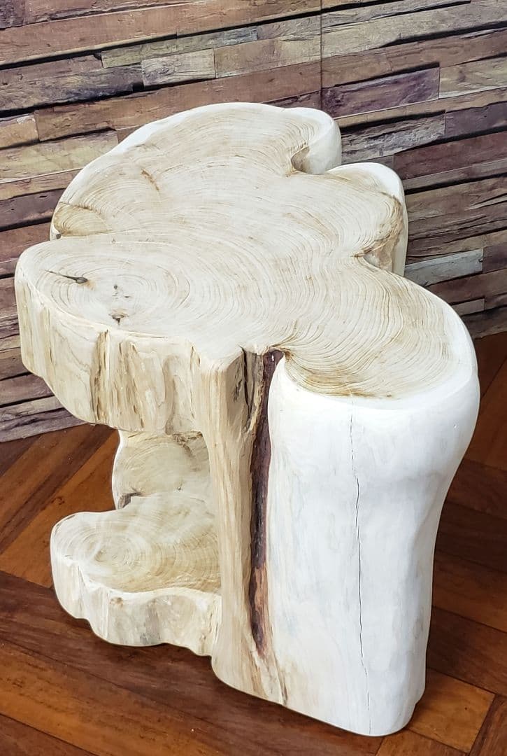 貝塚息吹丸太サイドテーブル 丸太椅子