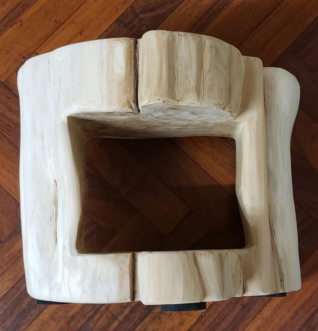 貝塚息吹丸太サイドテーブル 丸太椅子