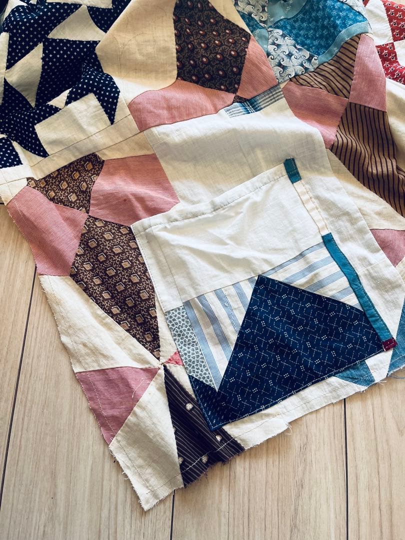 Sillage アンティークキルトパッチワーク　ケープ　BODE khoki