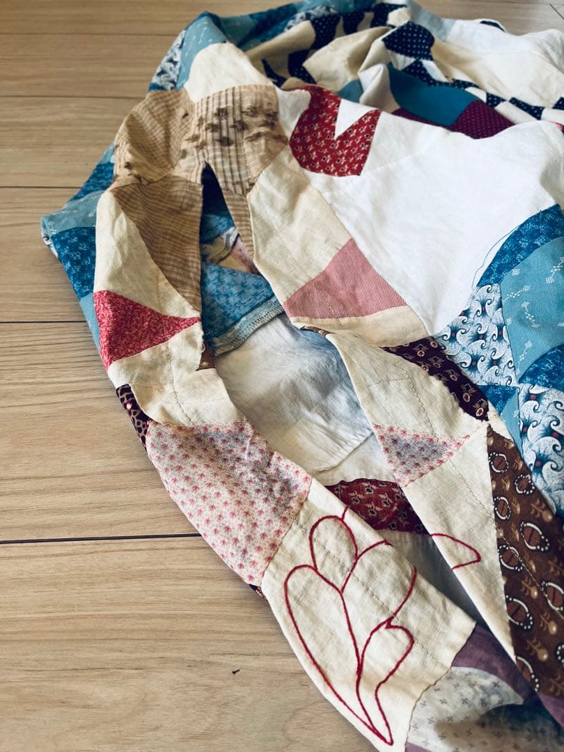 Sillage アンティークキルトパッチワーク　ケープ　BODE khoki