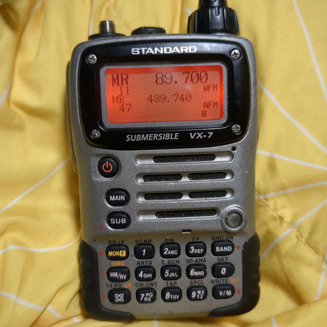 STANDARD VX-7 50/144/430MHz 受信バンド拡張済み