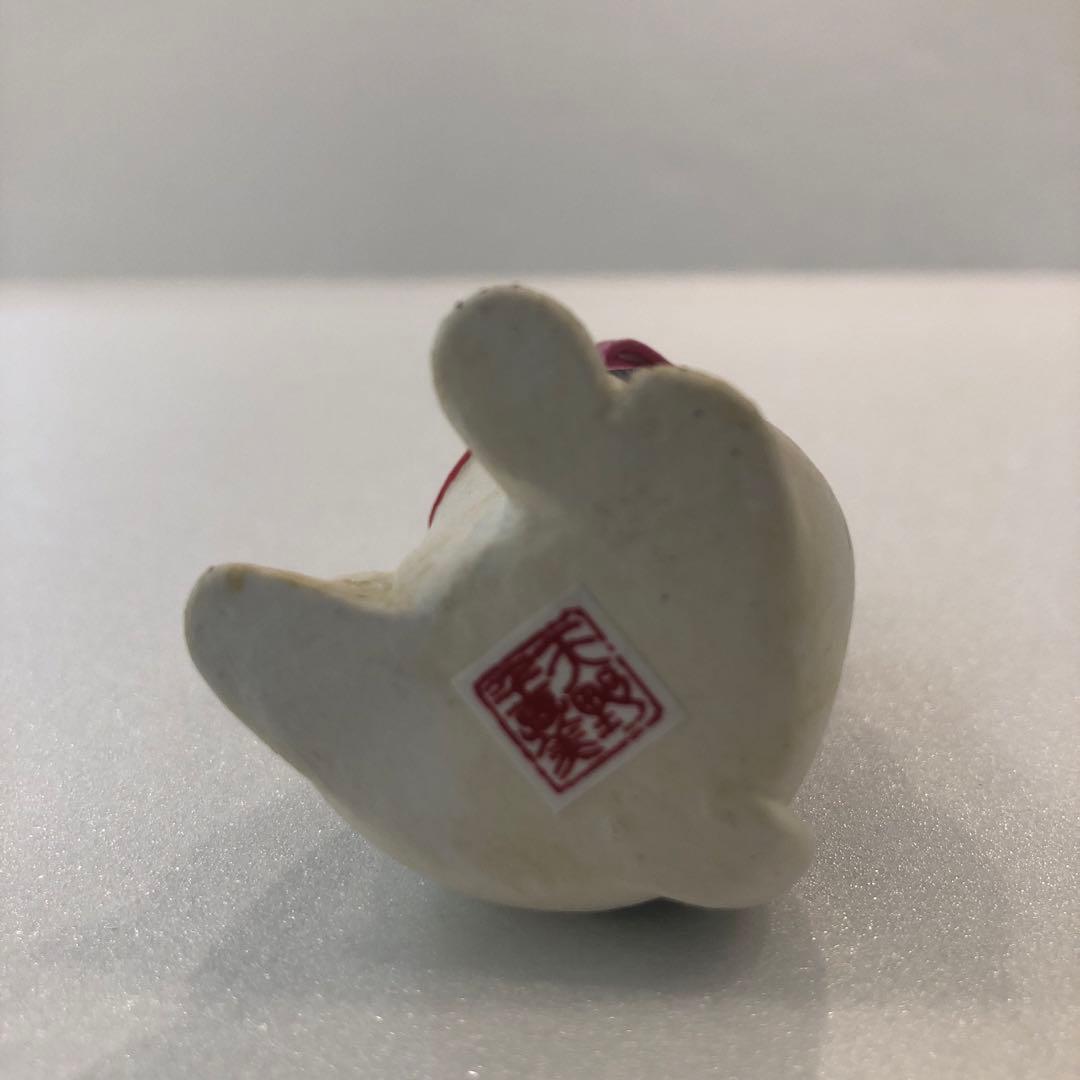 【新品】天野千恵美 招き猫 CATBOX 海猫堂 置物 リボン H7cm